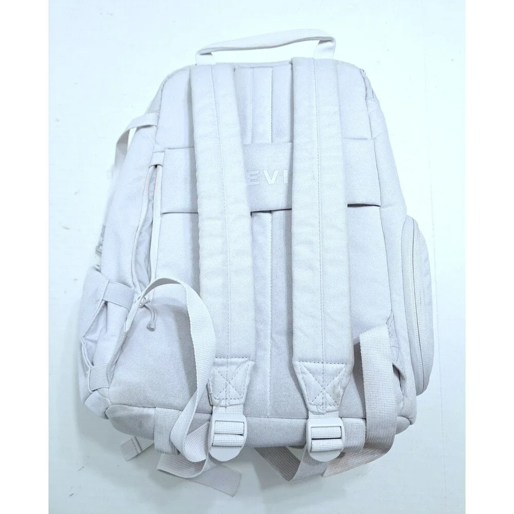 Brevite Backpack Laptop Compartment School Book Bag White